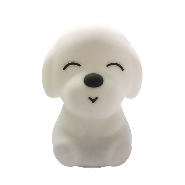 Silicone dog table lamp, elegant