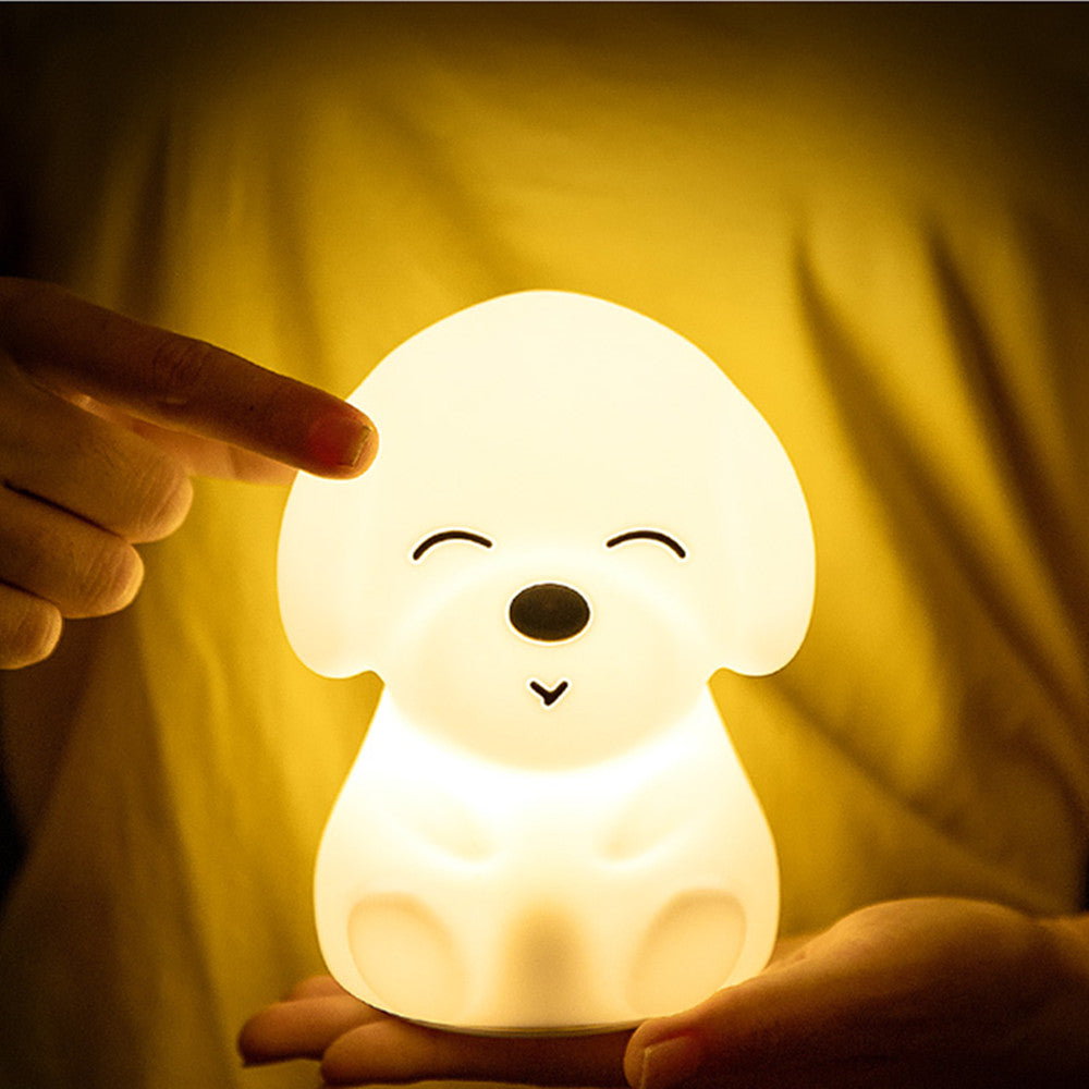 Silicone dog table lamp, elegant
